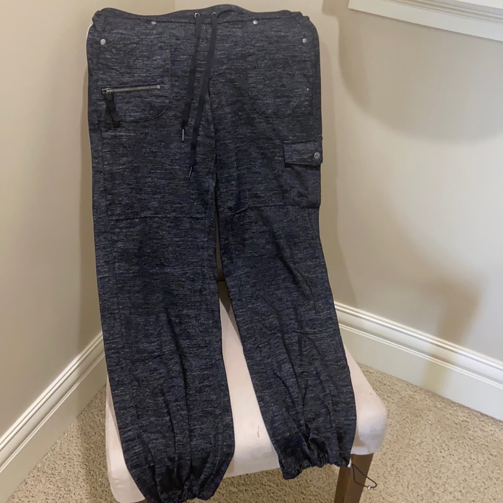 Athleta black and white joggers